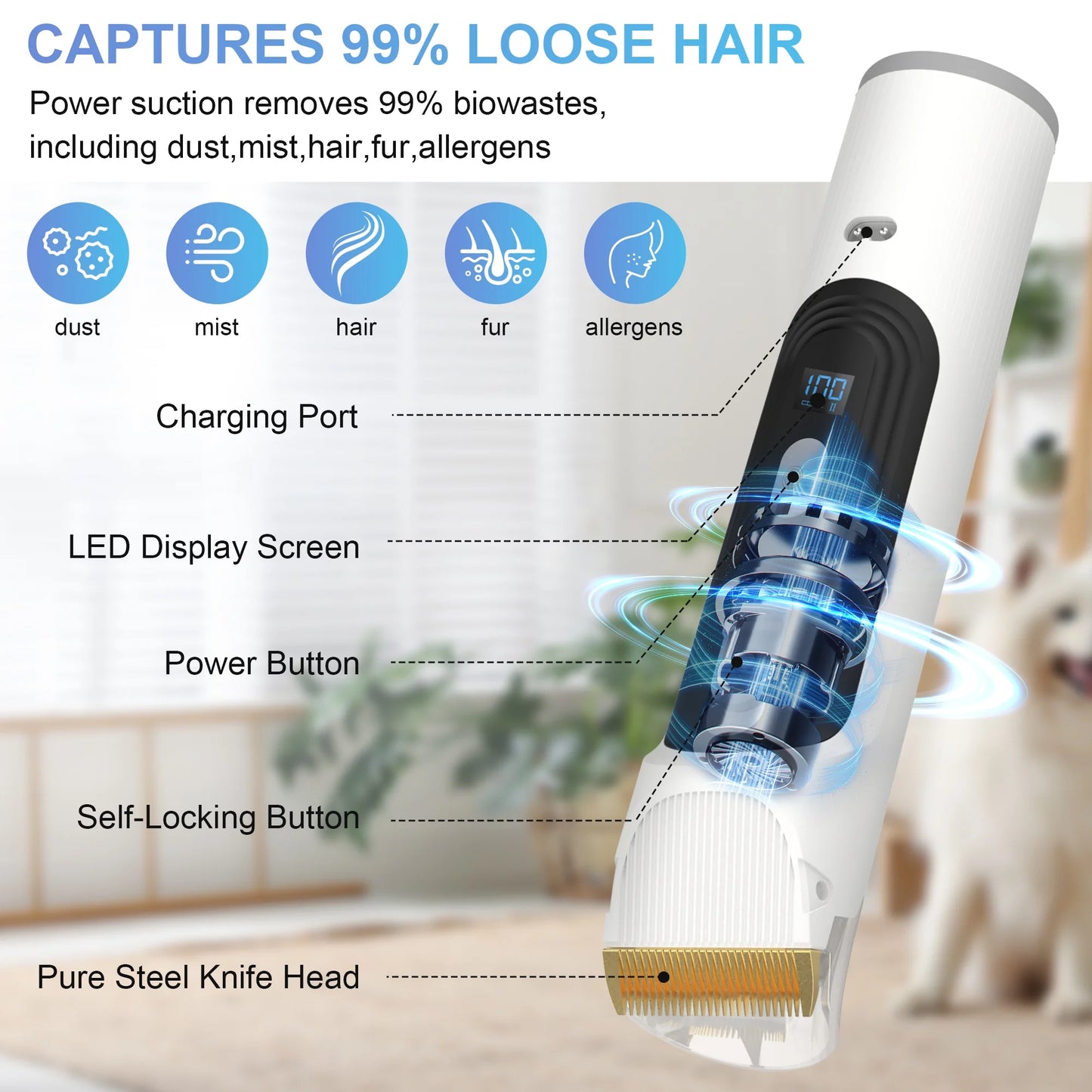 Dog Grooming Kit & Vacuum